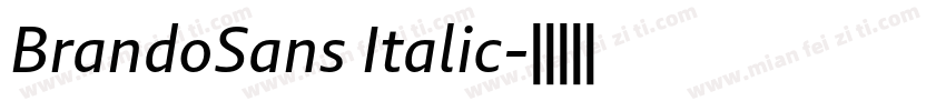 BrandoSans Italic字体转换